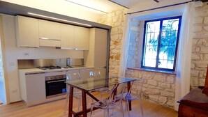 Classic Apartment, 1 Bedroom | Living area | TV - Villa Fernanda N167 N166 (Sirolo)