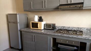 Apartemen Kota, 3 kamar tidur, Boleh Merokok, dapur | Dapur pribadi | Lemari es besar, microwave, oven, dan kompor