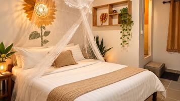 Basic Room, 1 Queen Bed, Garden View, Ground Floor | Minibar, desk, laptop workspace, blackout drapes
