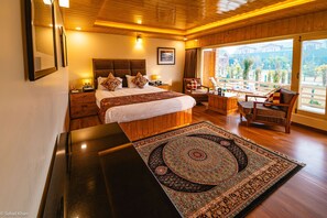 Luxury Bedroom with Private Balcony | Premium bedding, minibar, in-room safe, iron/ironing board - The Orchard Retreat & Spa, Srinagar (Srinagar)