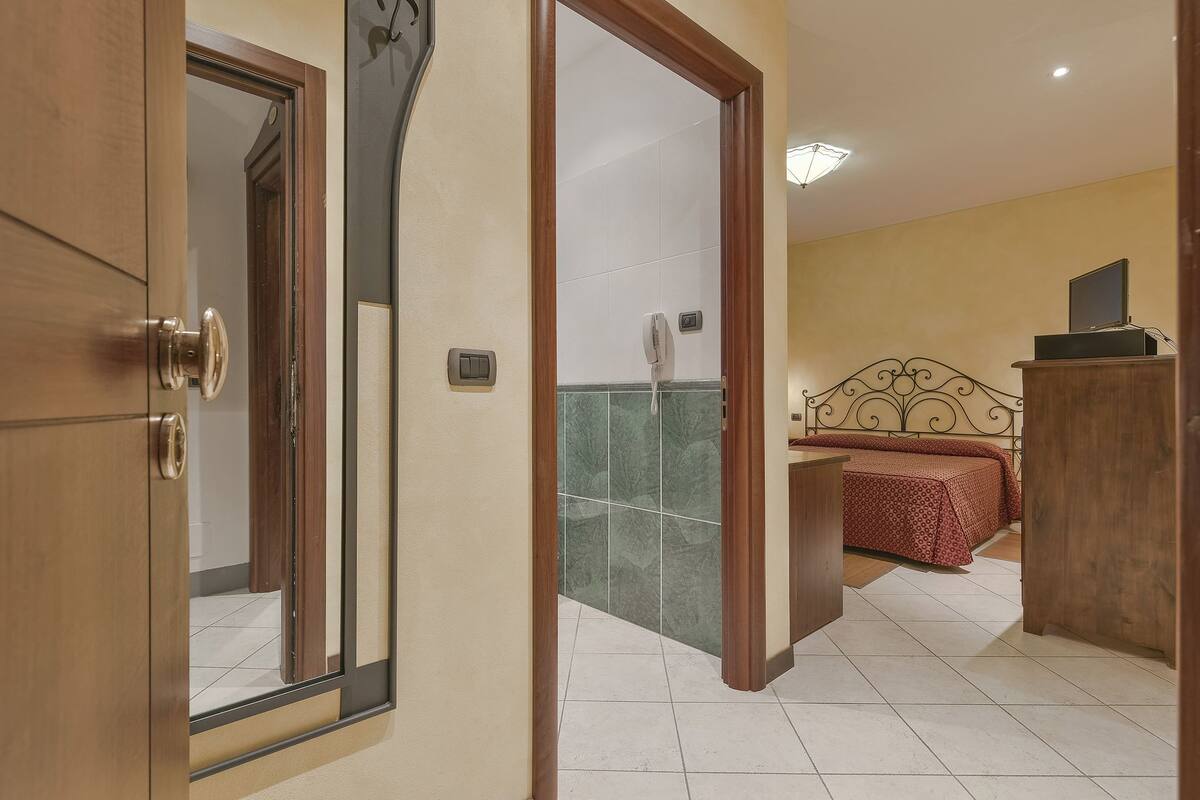 Premium bedding, desk, blackout curtains, iron/ironing board