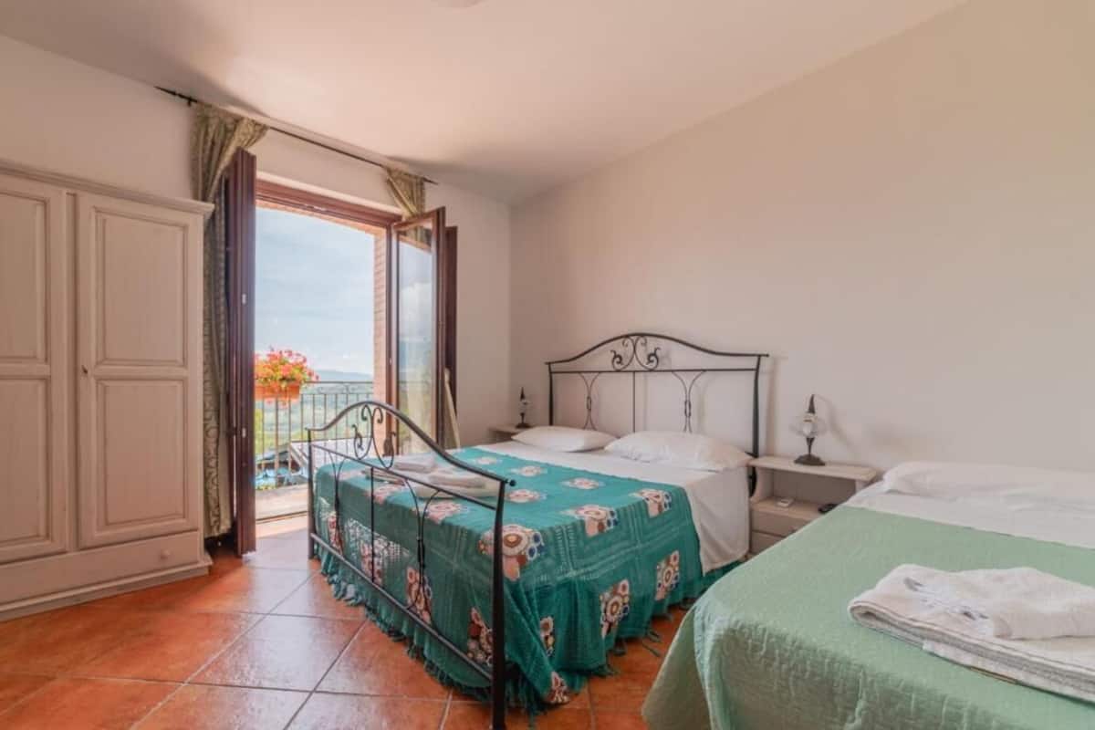 Triple Room, Sea View | Premium bedding, down duvets, blackout curtains, free WiFi