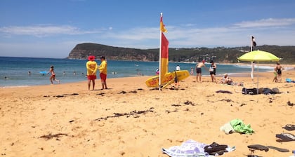 150m to beach large Family or Couples Beach House with views