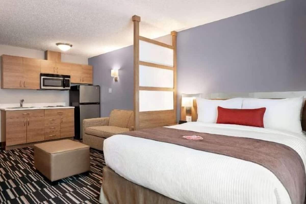 Desk, blackout curtains, iron/ironing board, free cots/infant beds