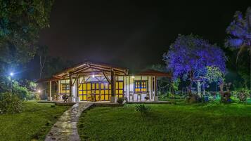 Front of property – evening/night