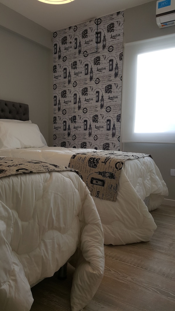 1 habitación y ropa de cama de alta calidad