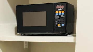 Fridge, microwave, coffee/tea maker
