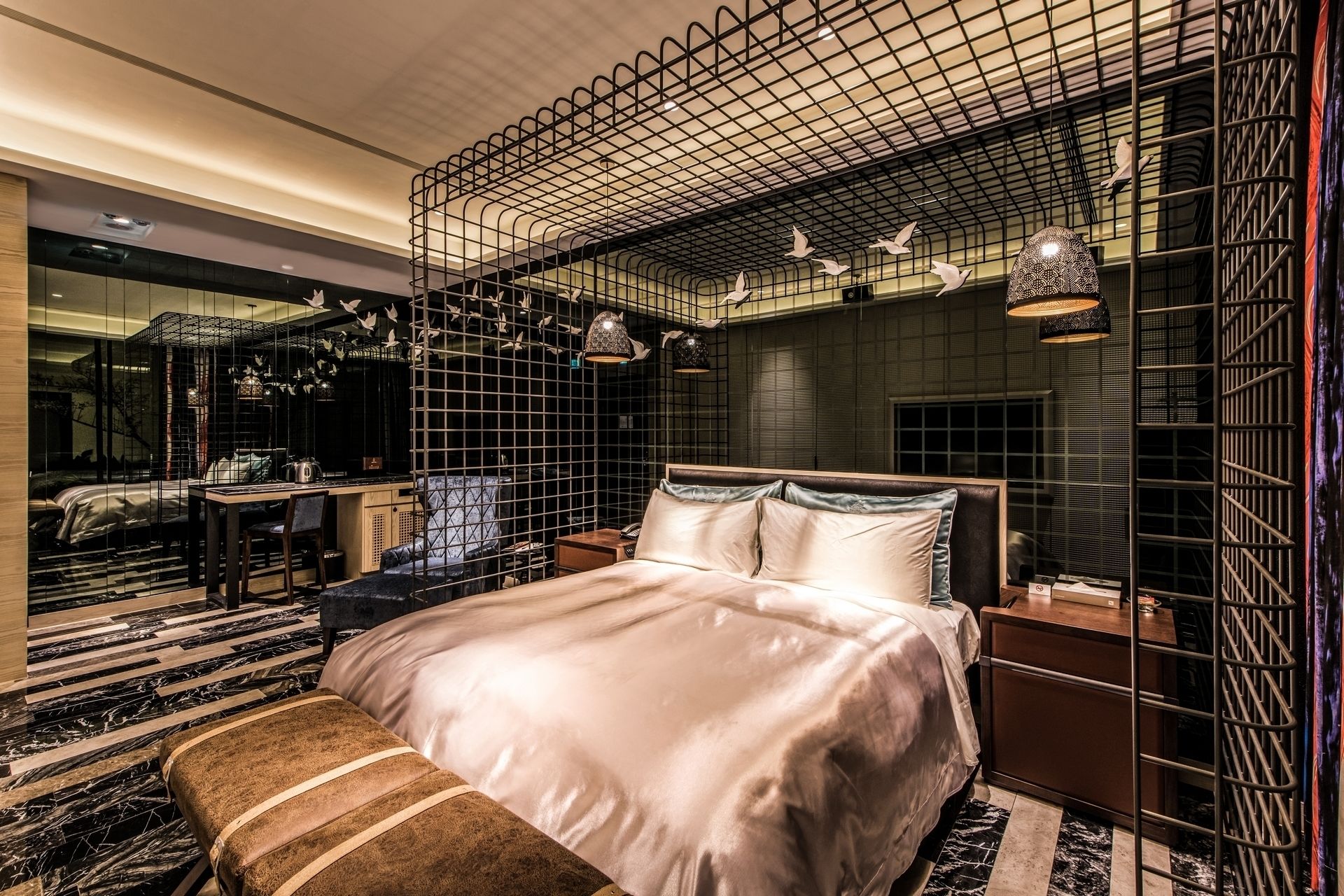 down duvets, free minibar, desk, blackout curtains