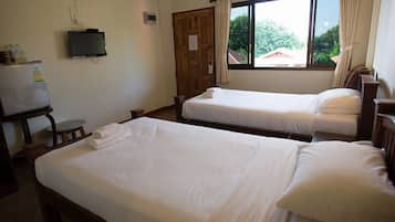 Free WiFi, bed sheets