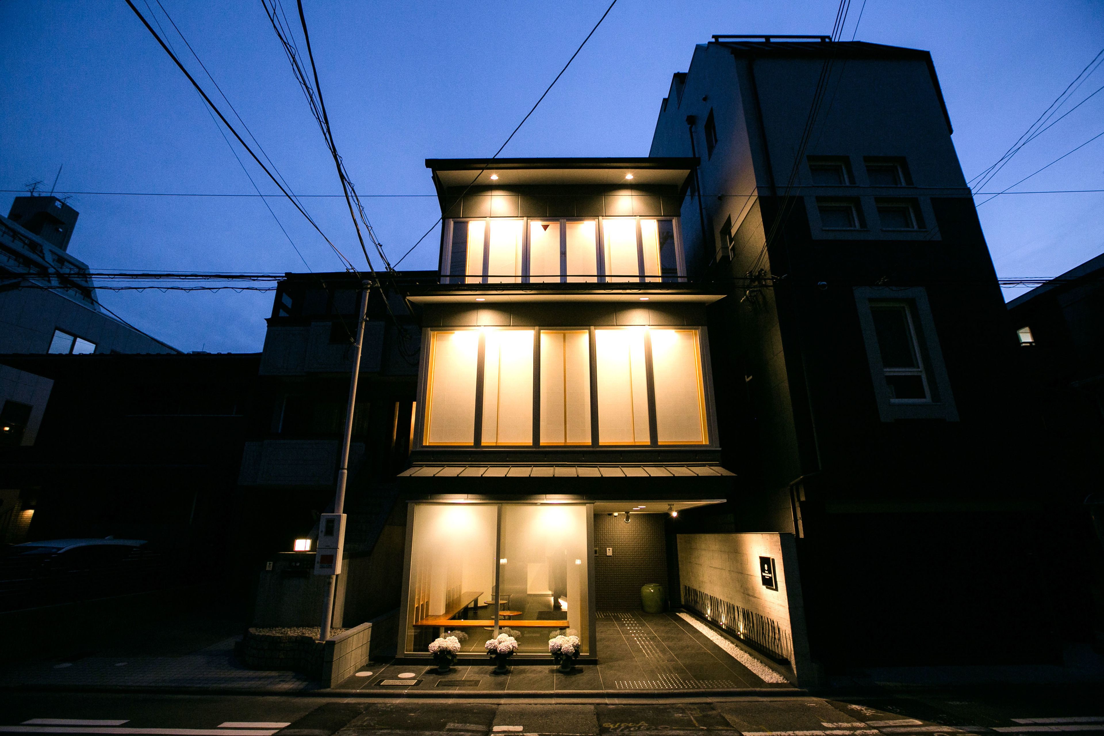 front of property – evening/night