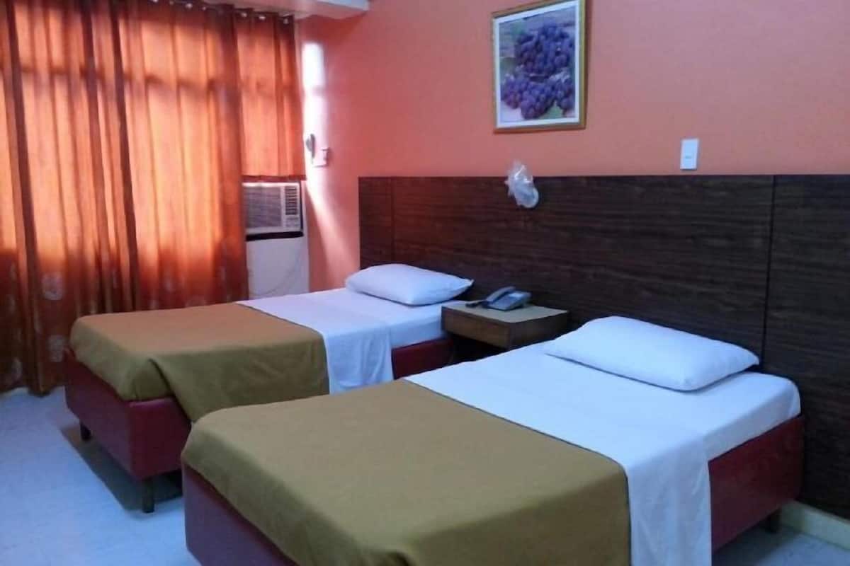 Desk, free WiFi, bed sheets