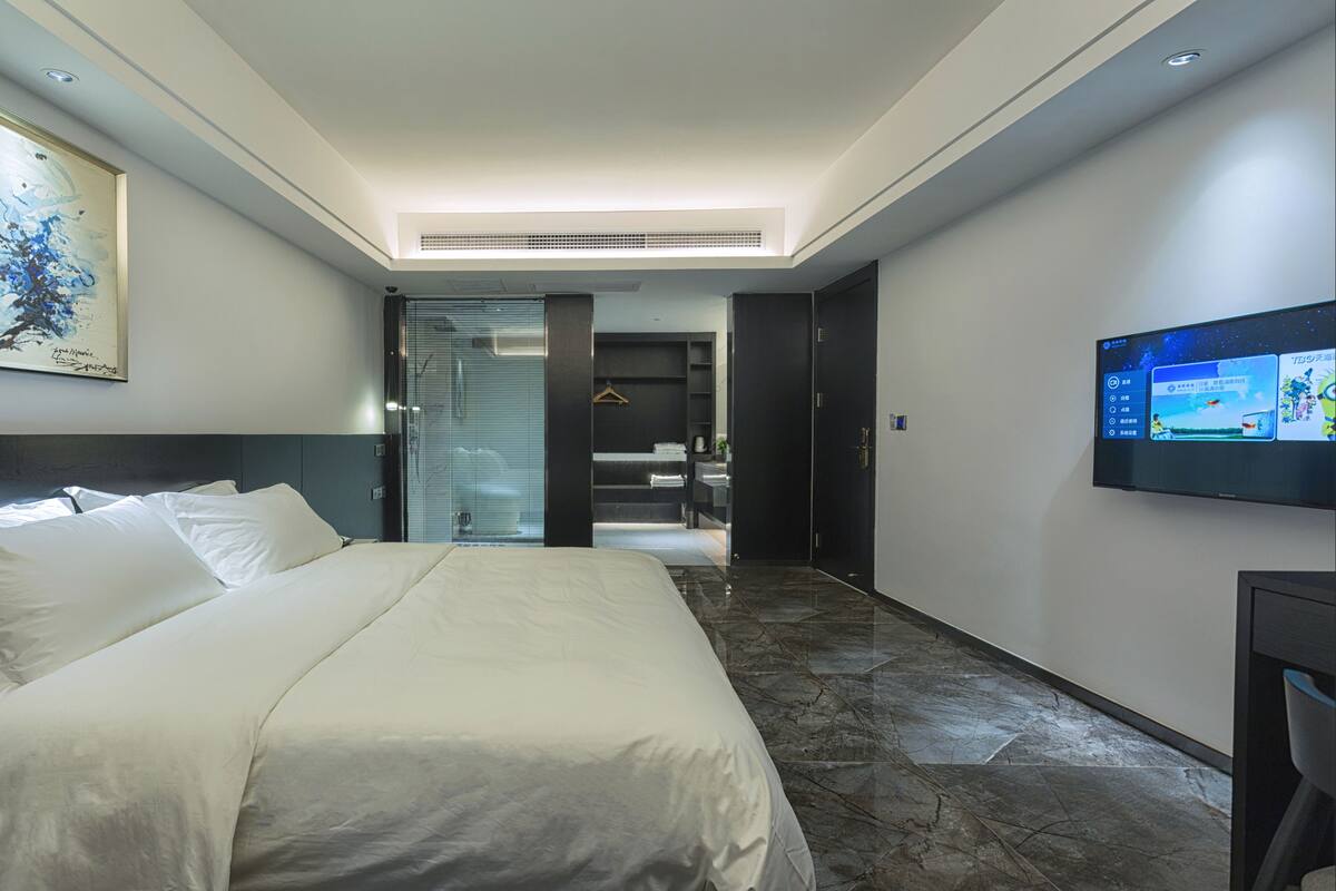 Chambre Double Deluxe | Bureau, rideaux occultants, chambres insonorisées, Wi-Fi gratuit