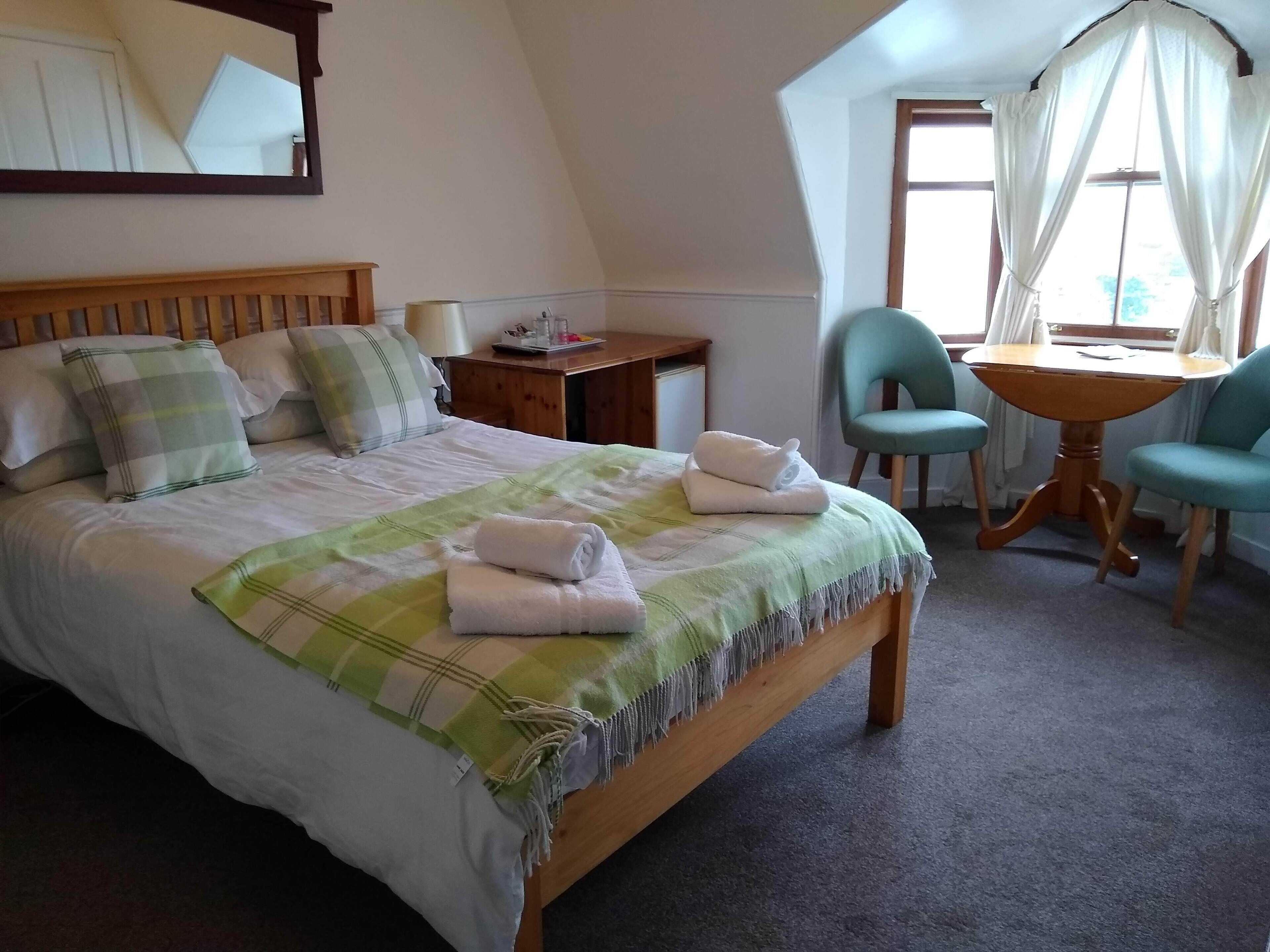 1 bedroom, premium bedding, laptop workspace, iron/ironing board