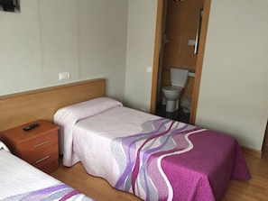 Blackout curtains, free WiFi, bed sheets