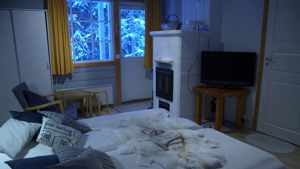 Familie chalet, 1 slaapkamer, sauna (A) | Woonruimte