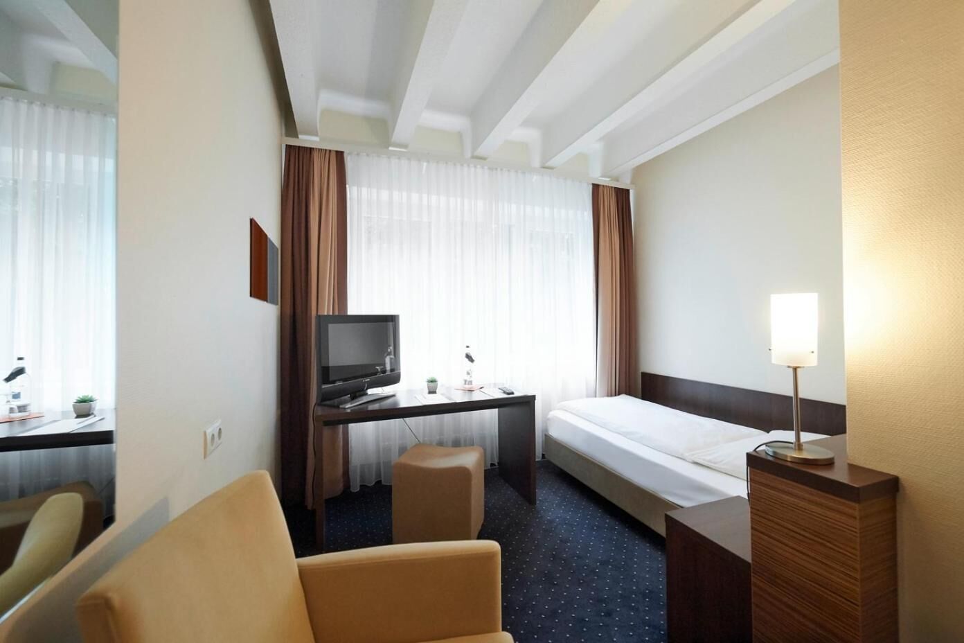 in-room safe, desk, blackout curtains, soundproofing