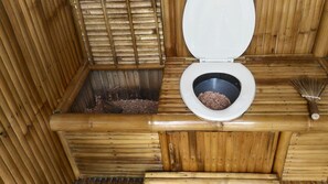 Douche, serviettes fournies