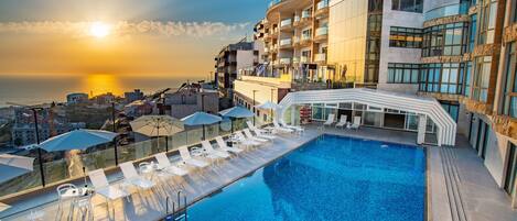 Blick von der Unterkunft