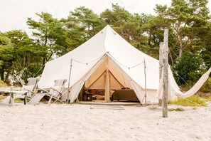 Royal-Zelt, Meerblick, am Strand | Hochwertige Bettwaren, Minibar, Zimmersafe, individuell dekoriert
