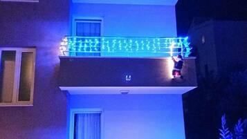 Front of property – evening/night