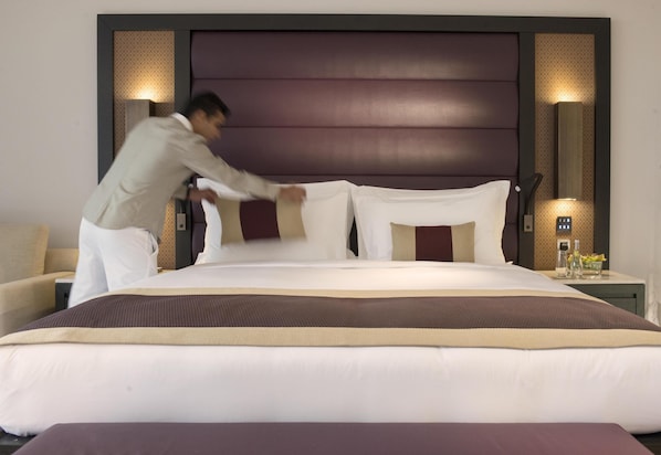 高級客房, 2 間臥室 (Family Room) | 1 間臥室、高級寢具、迷你吧、客房內保險箱