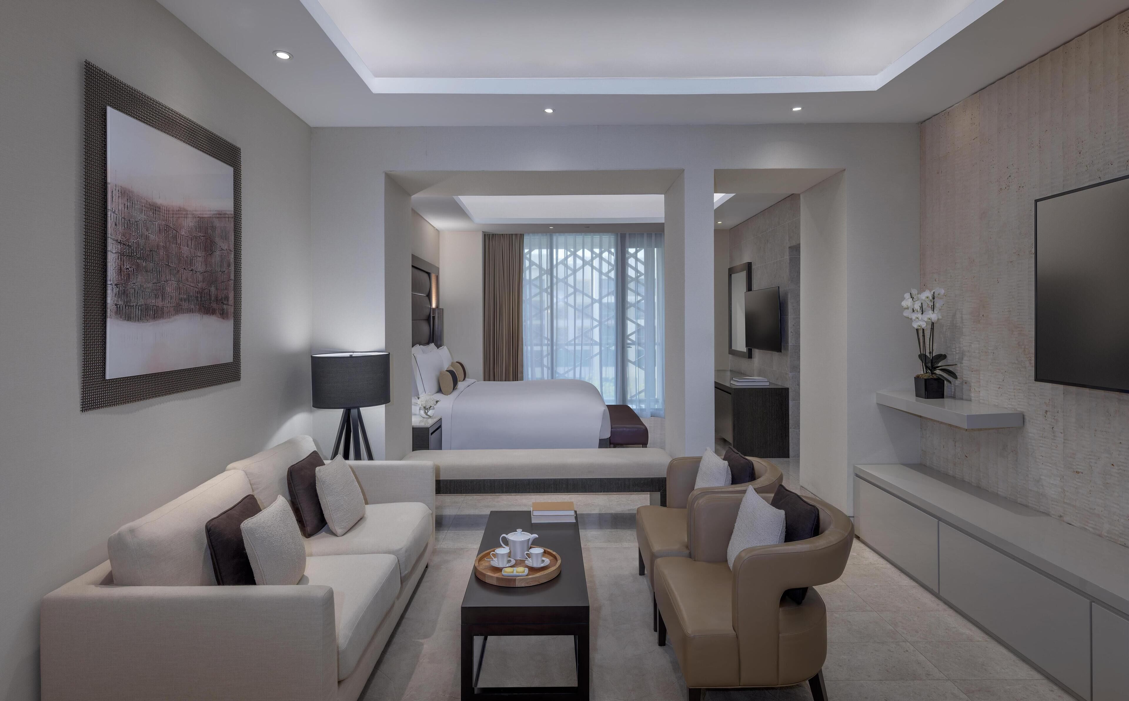 1 habitación, ropa de cama de alta calidad y minibar 