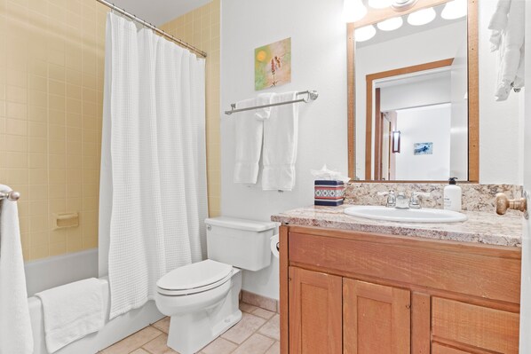 Une salle de bain avec des toilettes, une douche et un lavabo.