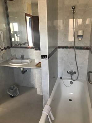Free toiletries, hair dryer, towels