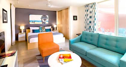 Modernes Casita in historischem im Stadtzentrum gelegenem Albuquerque