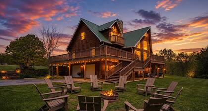 5 BR Luxury Cabin | Pool, Hot Tub & Game Room