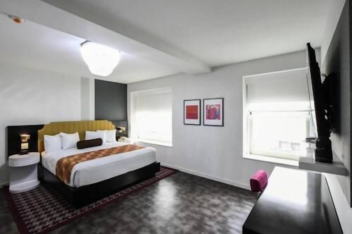 1 habitación y ropa de cama de alta calidad
