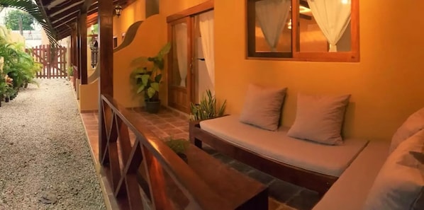 Familienapartment, 1 King-Bett | Terrasse/Patio