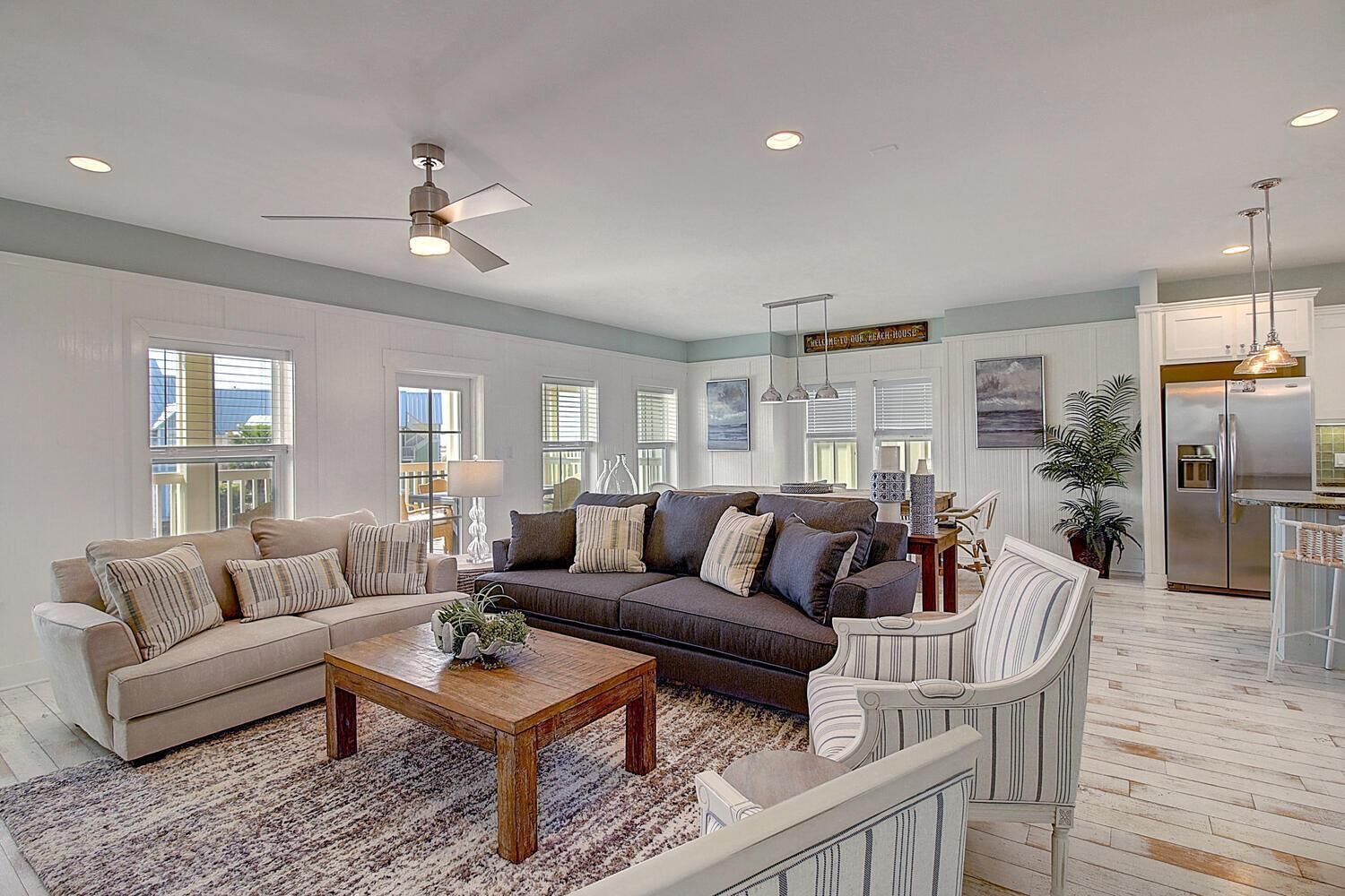 Smart TV, DVD player, books, video library