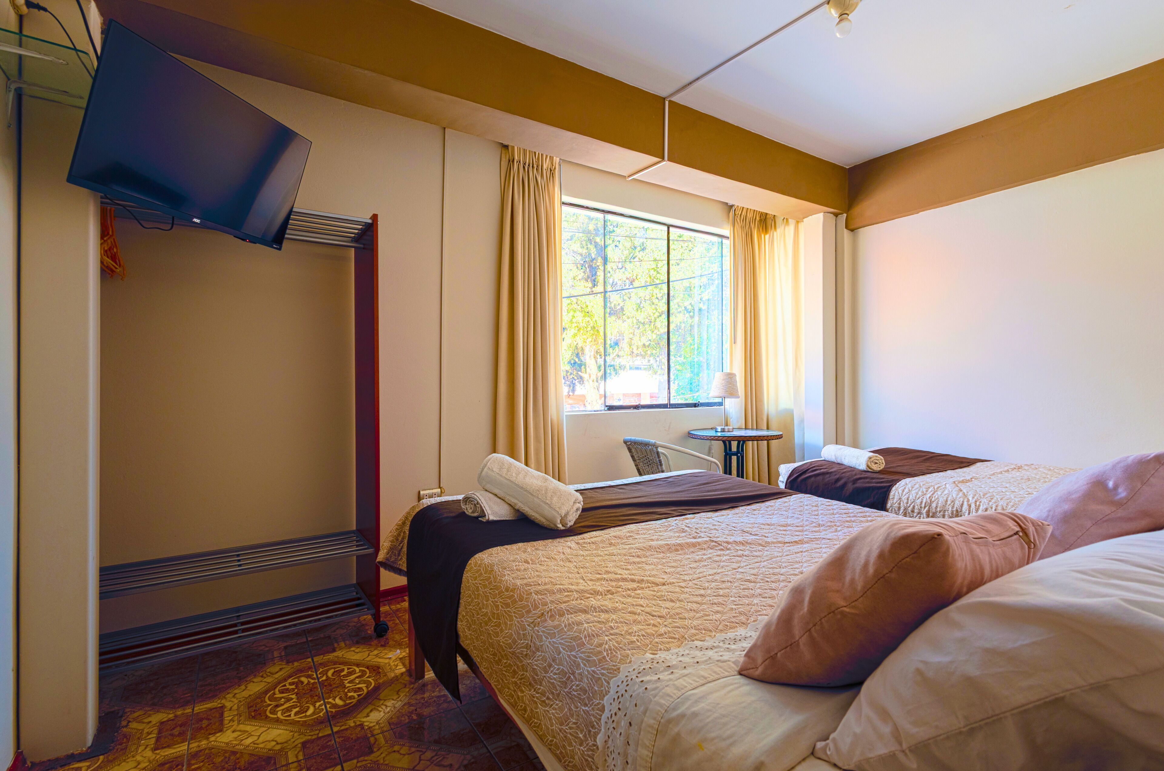 Family Double or Twin Room, Multiple Beds, Shared Bathroom | Hypo-allergenic bedding, down duvets, blackout curtains, free WiFi