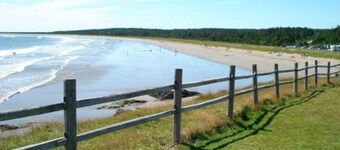 New Log Home with Gorgeous Ocean View in Historic Acadian Village