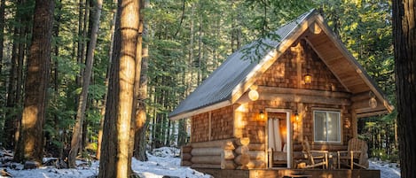 Deep Woods Rustic Glamping Cabin | Exterior