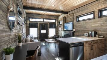 Cabane Premium, 1 chambre, cuisine, vue montagne | Draps fournis