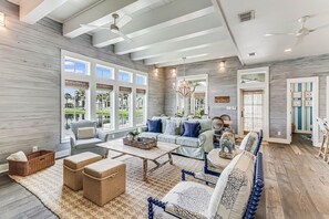 Smart TV, DVD player, books, video library - Stunning Cinnamon Shore Home w/ Lake View & Access to Resort-Like Amenities (Port Aransas)