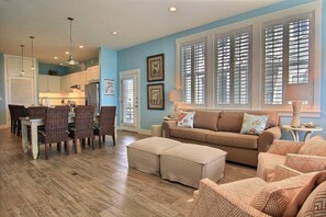 Smart TV, DVD player, books, video library