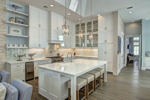 Fridge, microwave, oven, stovetop - Luxury Beach Home@Cinnamon Shore by Green Space w/! Great On-Site Amenities (Port Aransas)