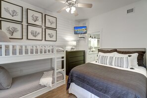 2 habitaciones, tabla de planchar con plancha, internet y ropa de cama 
