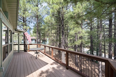 360° deck. Come enjoy the sun, shade, stars or snow with your loved ones here.