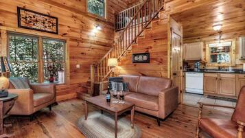 Smart TV, fireplace, DVD player