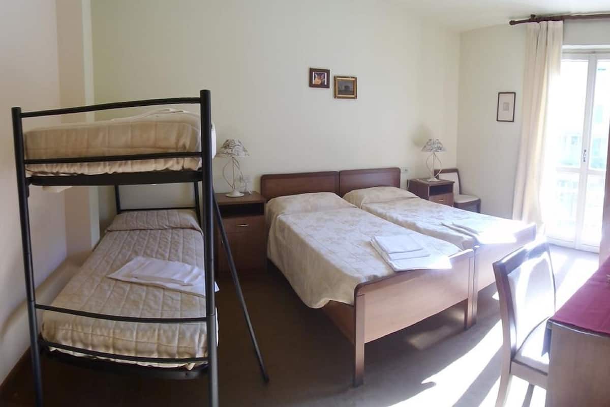 Desk, cribs/infant beds, rollaway beds, free WiFi