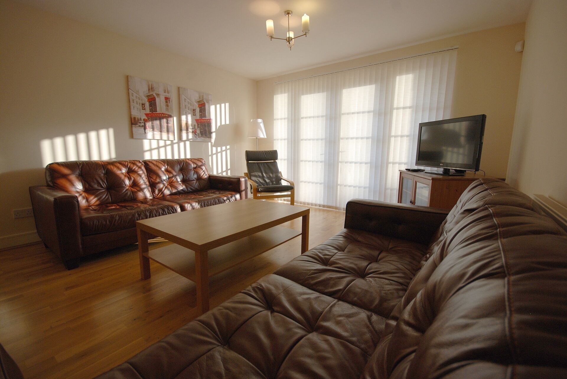 Smart TV, DVD player, books, video library