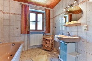 Douche, serviettes fournies