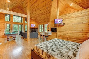 Game room - Radiance-Luxury Private Cabin w Infrared Sauna and 6 ft. 2 Person Jacuzzi Spa (Cleveland)