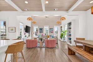 Primary Living Room, 2nd Floor - Classic Home w/ Modern Flair near Beach Boardwalk, Pool & More Amenities! (Port Aransas)