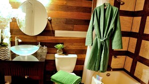 Bathtub, hair dryer, towels
