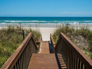 On the beach - Pana-Sea-A | Oceanfront + Screened Porch! (Topsail Beach)